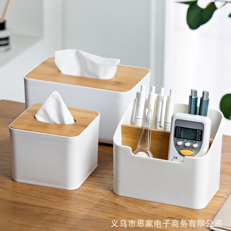 데스크탑 플라스틱 펜 컨테이너 저장 상자 홈 오피스 창조적 인 마무리 도매 다기능 원격 제어 저장 상자