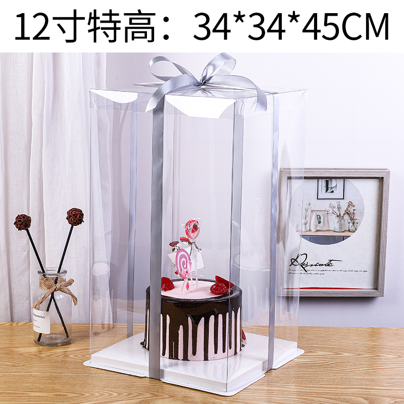 Transparente 12 pulgadas extra alto (50 juegos) - base por defecto blanco Otros colores Notas