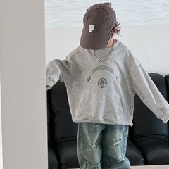 Children's Hoodie for Boys 2024 Spring New Kids' Apparel Baby Korean Style Casual Letter Print Hoodie Versatile Top