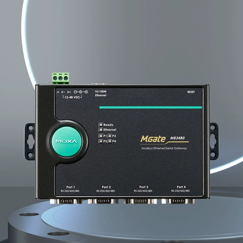 Совершенно новый оригинальный Mgate MB3480 Тайвань MOXA Mosa 4-портовый последовательный порт для Ethernet-шлюза Modbus