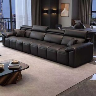 Italian Minimalist Sofa Small Apartment Modern Minimalist Living Room Sofa Piano Key Straight Sofa