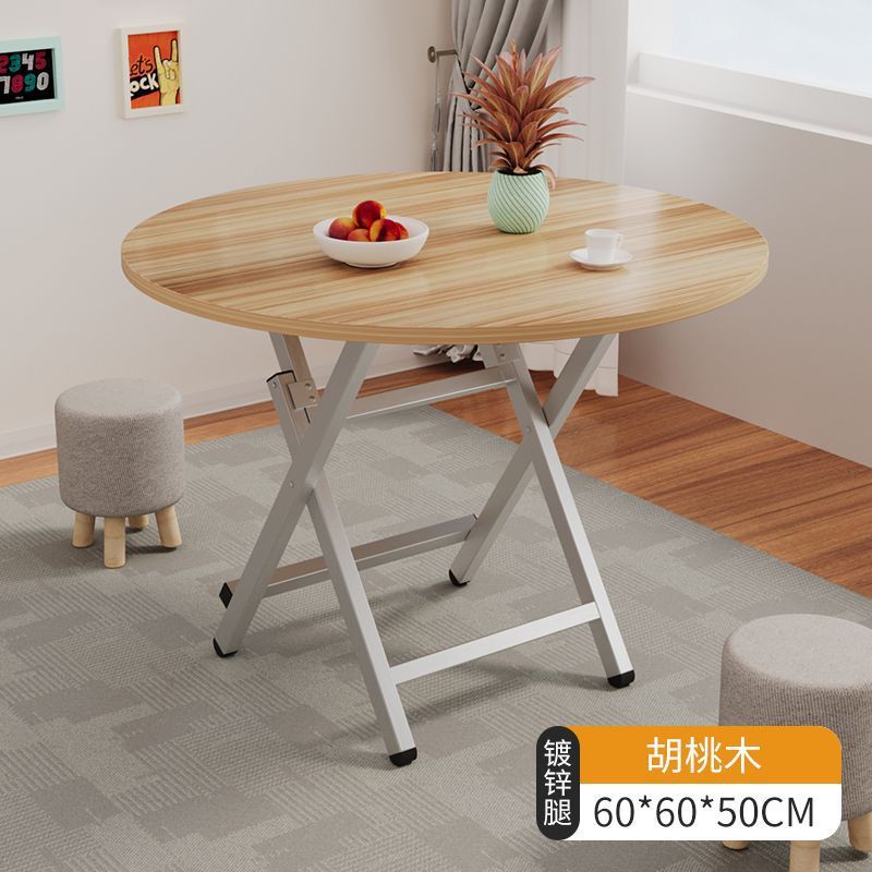 Mesa plegable, mesa de comedor, hogar, mesa de comedor simple multifuncional, casa de alquiler, puesto portátil al aire libre, mesa pequeña para cenar