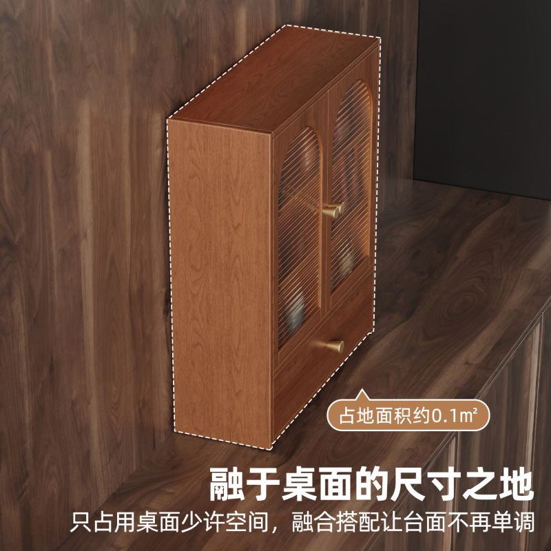 杯架收纳置物架防尘桌面博古架餐边柜多层收纳展示柜厨房整理架子|undefined