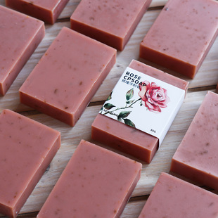 Rose Cold Process Soap Handmade Soap Cleansing Soap Bath Soap Classy Wedding Souvenir Gift Gentle Cleansing Essential Oil Soap