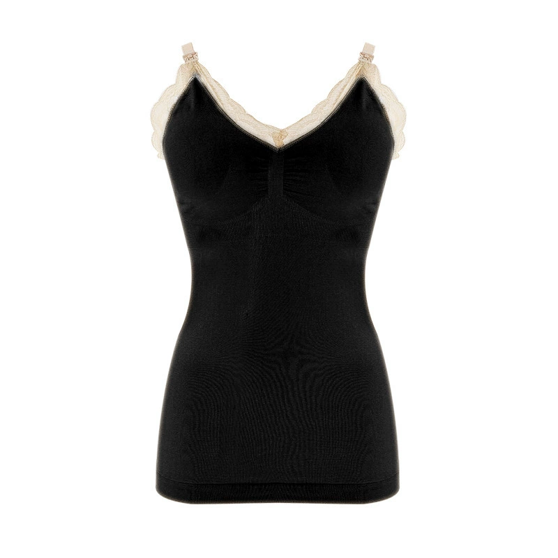 Long elastic top with cups for breastfeeding, postpartum lace bra for pregnant, silk body-friendly underwear, plus size
