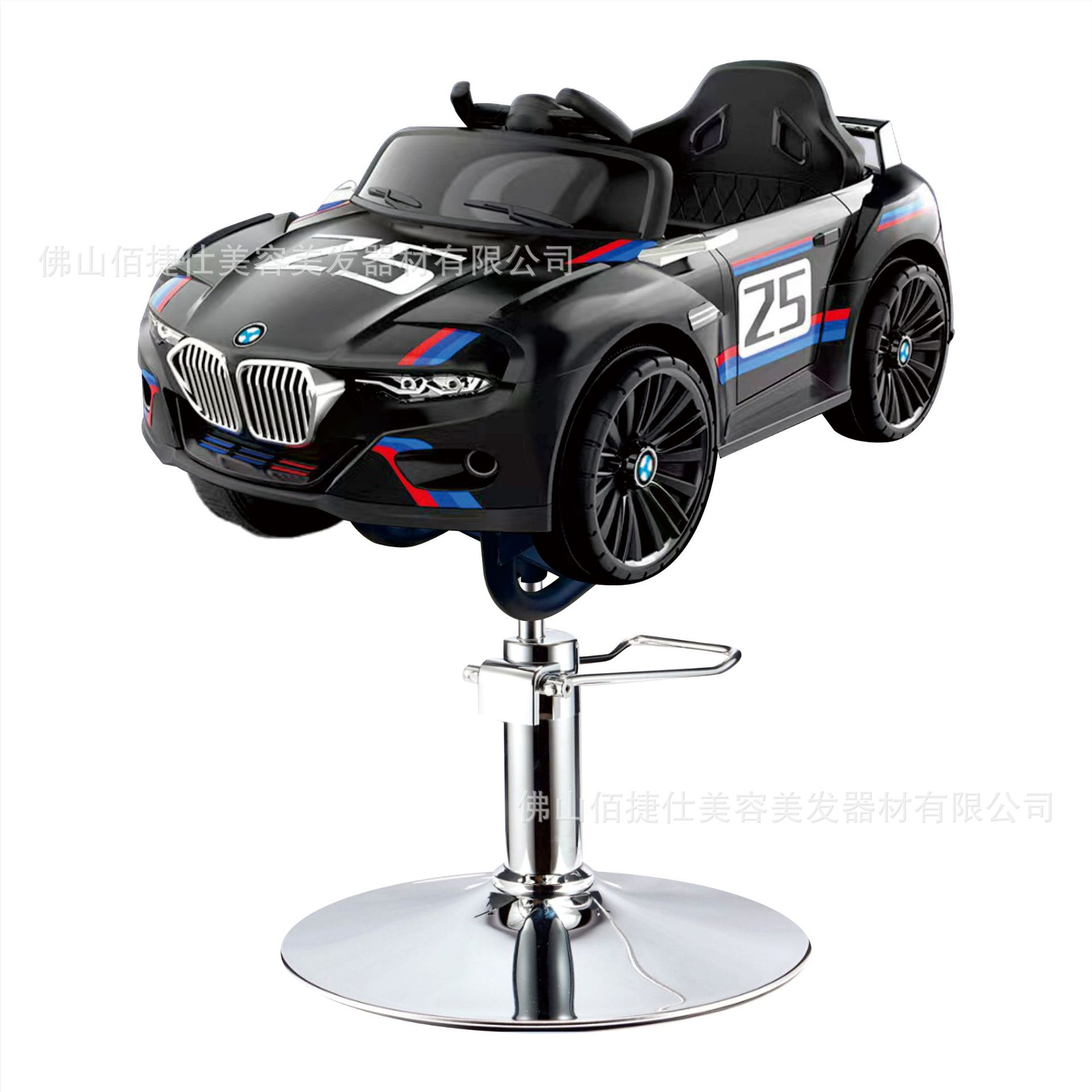 Asiento eléctrico de barbero infantil silla de barbero de automóvil elevación silla giratoria música barbero de automóvil para niños silla de corte de pelo para niños