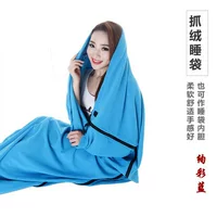 Li Cheng флисовый спальный мешок 500 г двусторонний флисовый спальный мешок конверт крючок и петля взрослый обеденный перерыв лайнер спальный коврик