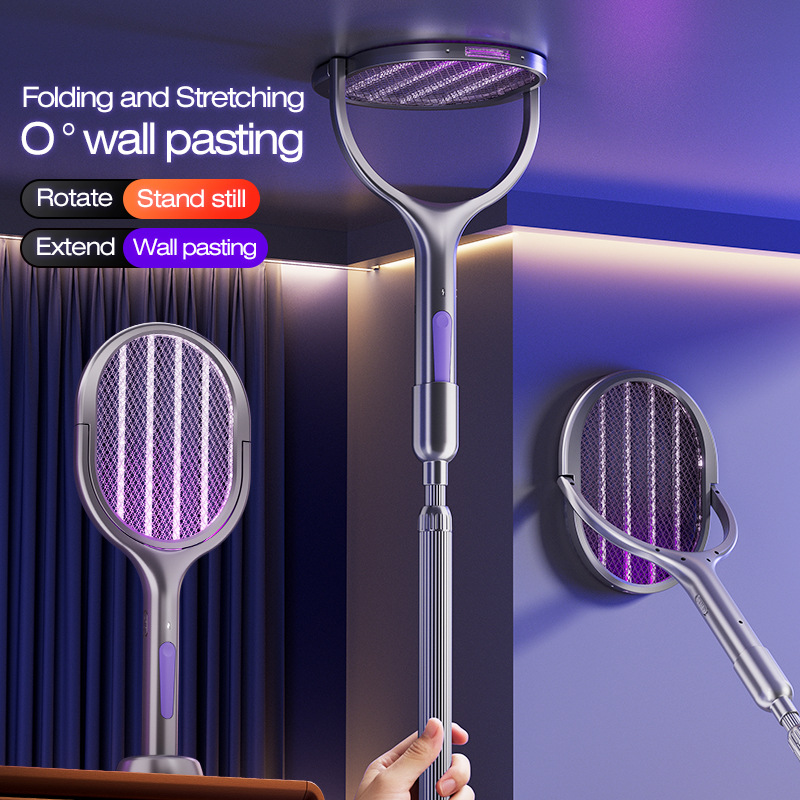 USB Electric Mosquito Swatter, Mosquito Killer Lamp, Lightning Mosquito Swatter, Lithium Battery Mosquito Swatter, Foldableing Electric Mosquito Swatter, Cross-Border Solar Electric Mosquito Swatter