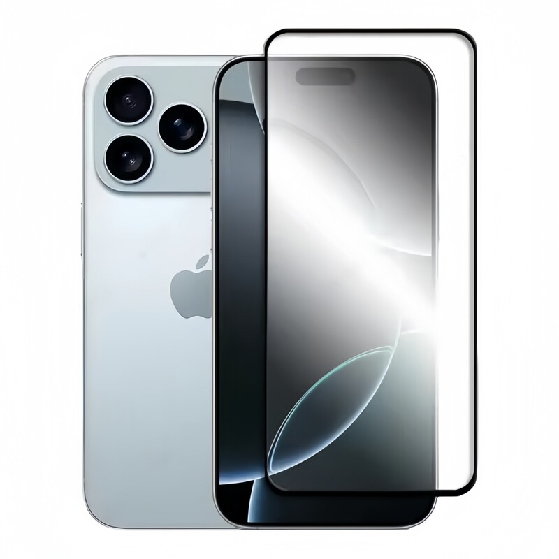 适用iPhone17Promax电镀高铝钢化膜苹果17Air防尘一体ESD保护贴膜|undefined