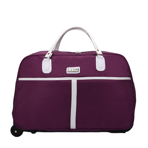 Trolley bag, men's and women's travel handbag, large-capacity luggage bag, boarding bag, foldable short-distance travel bag