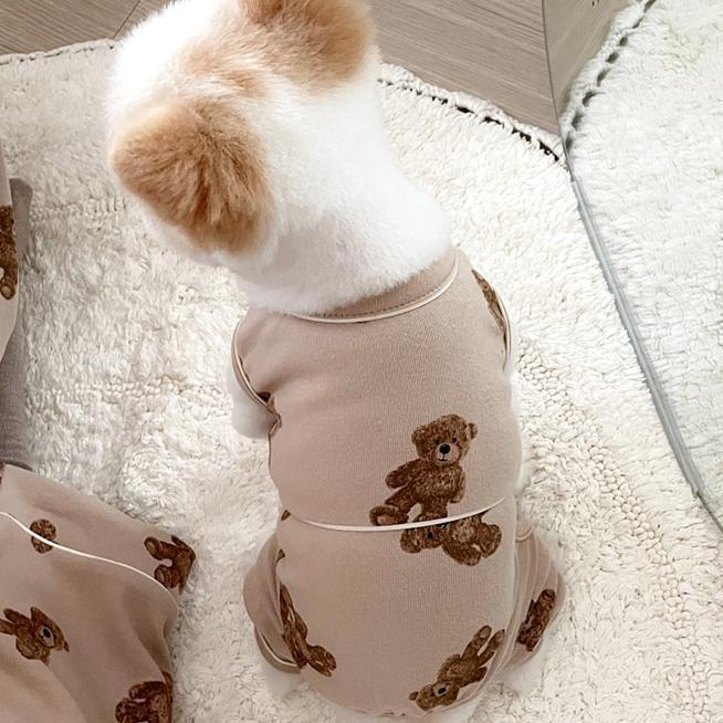 狗狗四脚衣服秋季比熊博美贵宾宠物猫咪小型幼犬泰迪睡衣秋冬装|undefined