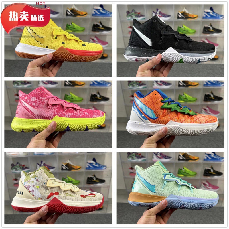 Putian Irving 5EP Smiley SpongeBob Men's Kobe 5 Venom Durant 12 Sports Basketball Shoes Wholesale