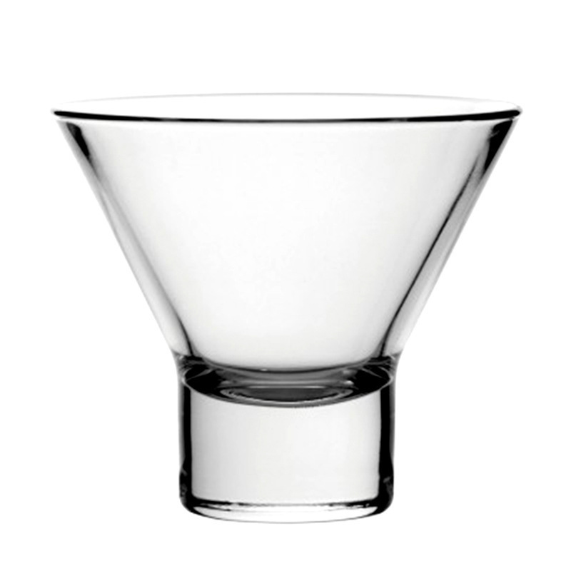 Vidrio transparente creativo cóctel taza Margaret triángulo taza Martini taza helado bar bartender taza