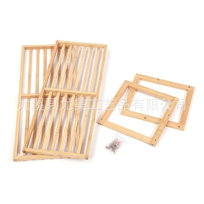 Zapatero pequeño de madera maciza de múltiples capas simple puerta a prueba de polvo económico hogar de bambú de almacenamiento de ahorro de espacio