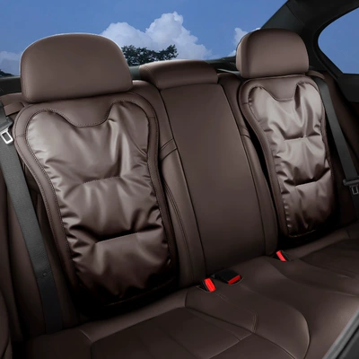 leather winter single-piece Mercedes-Benz BMW – Seat cushion, seat cover - mocha-brown-2-seat-backs-mercedes-benz-car-logo