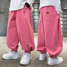 2025男童女童裤子中大童新款儿童休闲裤洋气休闲春秋宽松灯笼裤潮