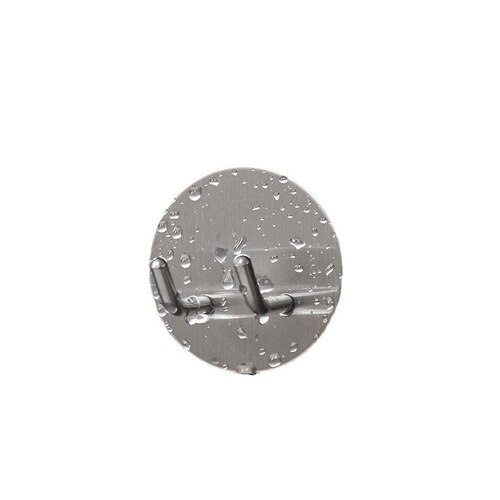 Hook wall hanging wall-free punch-free coat hook sticky stainless steel load-bearing traceless kitchen strong adhesive hook