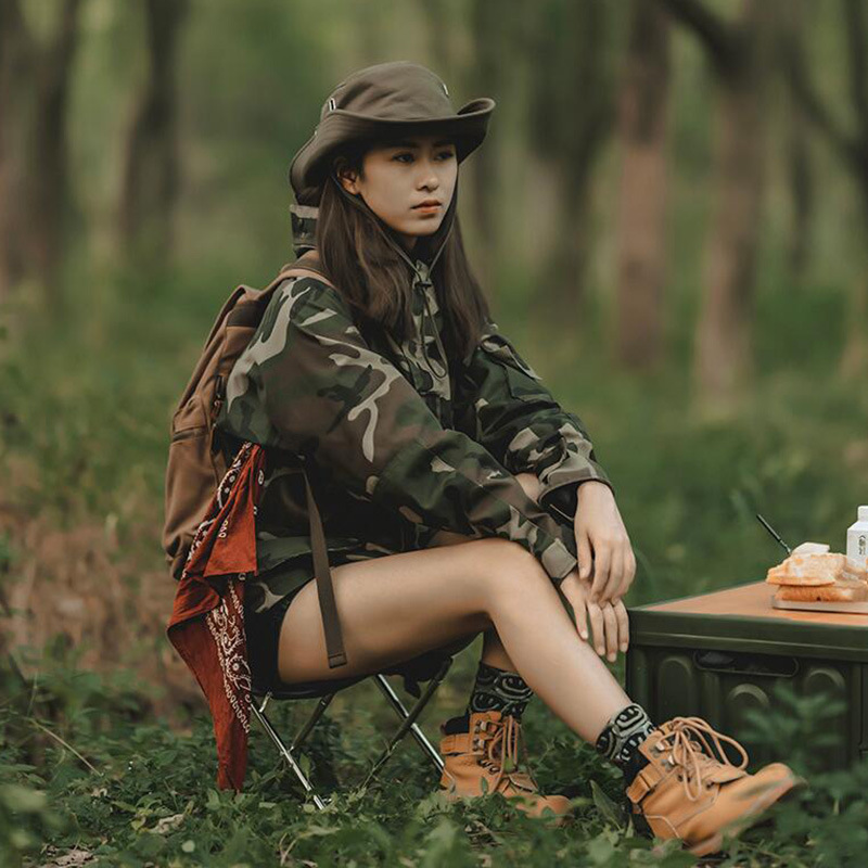 Bolso al aire libre taburete plegable silla plegable portátil camping estuche de lápices taburete de acero inoxidable pequeño caballo equipo de taburete de pesca