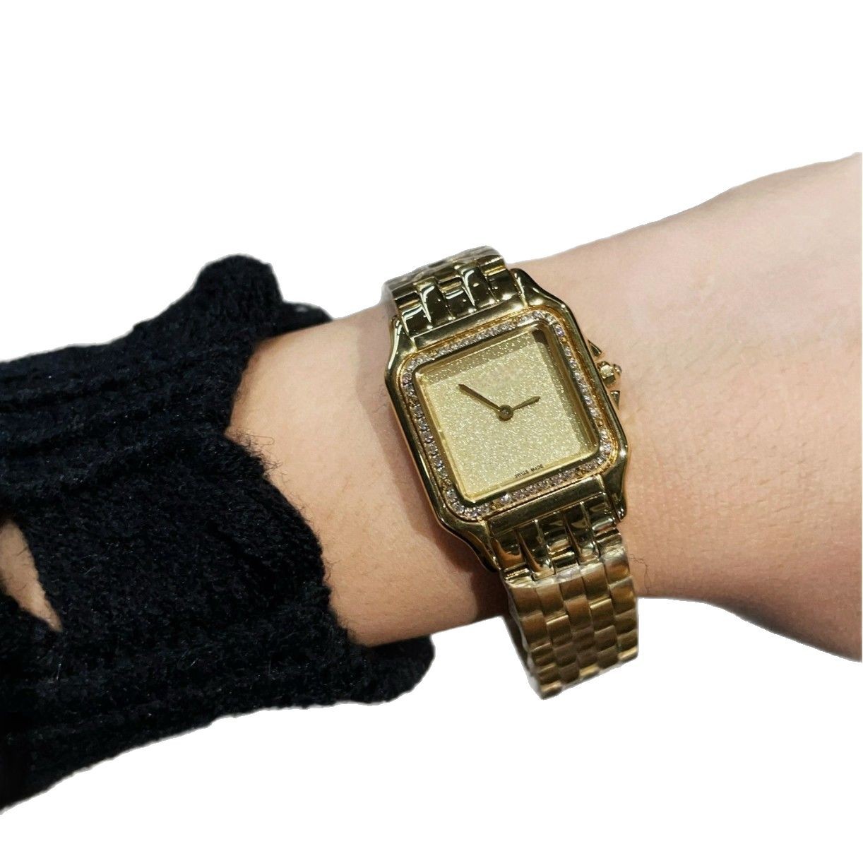 Fashionable classic retro square quartz women's watch stainless…