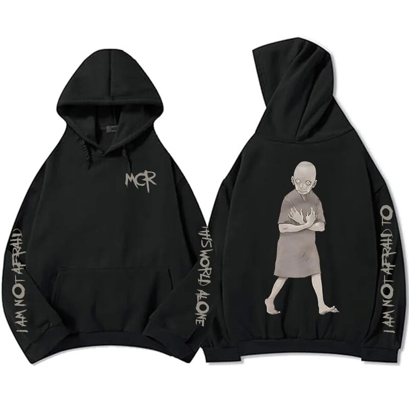 Walking Alone in This World Hoodie My Chemical Romance Street Style Sweatshirt Winter Wool Men's