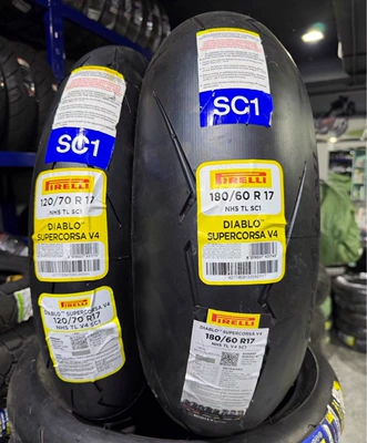 Pirelli V4 Motorcycle Tires 120/70R17 180/60R17 180/55R17 240/45R17