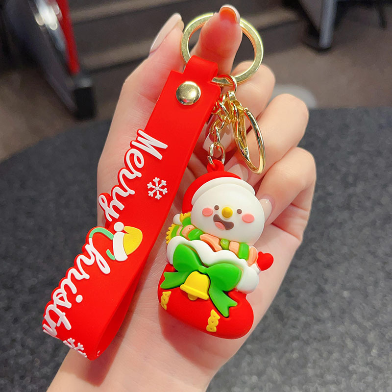 古典的なサンタクロースのキーホルダークロスボーダーストラップバッグアクセサリー自動車チェーン小商品カップル小プレゼント卸売り|undefined