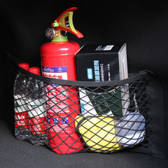 汽車魔術貼網兜通用車內儲物車載置物汽車用品後備箱收納整理網袋