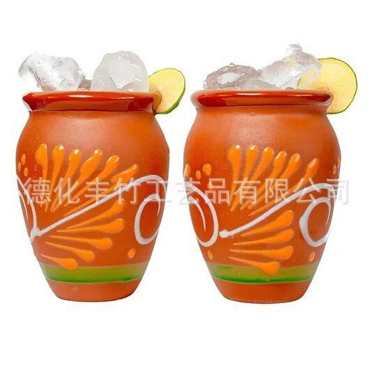 Mojito terracotta cocktail cup Mexican pottery cup red clay cup terracotta cocktail cup terracotta cup
