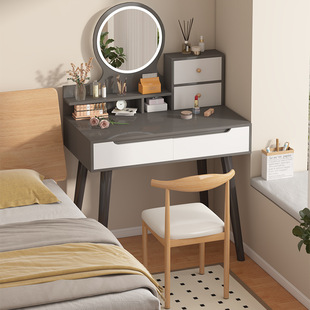 Dressing table bedroom small makeup table small apartment simple double-layer makeup table new desk integrated dressing table
