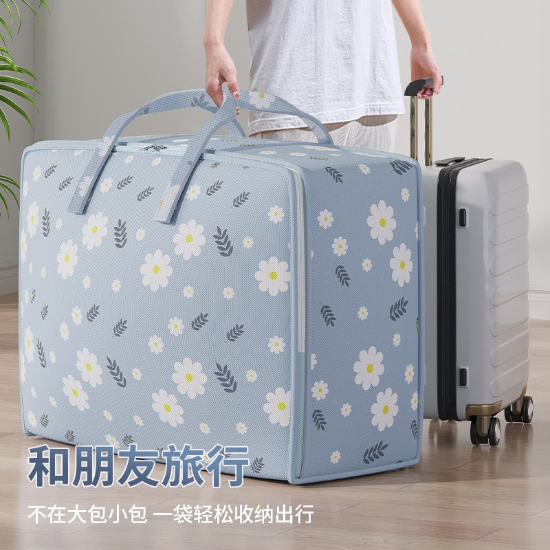不織布デイジー衣類収納移動梱包袋キルト収納袋旅行ホームファブリック整理収納袋|undefined