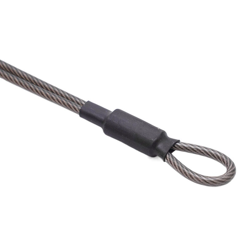 Двухжильный стальной канат из нержавеющей стали 304 с резиновым покрытием, фитнес-оборудование, страховочный канат, терминал башенного крана, подъемный канат с пресс-концевым освещением