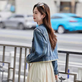 牛仔外套女短款2025秋季新款小个子韩版宽松休闲复古减龄夹克上衣