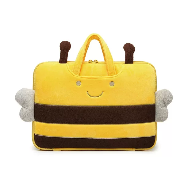 Customized large-capacity Little Bee laptop bag, suitable for women and compatible with various brands of handbags; lightweight tablet bag