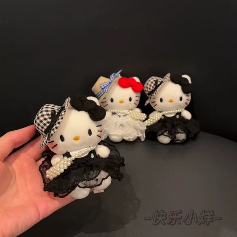 新款珍珠包草帽爱心扣挂件可爱毛绒公仔玩偶包包挂饰钥匙扣装饰女|undefined