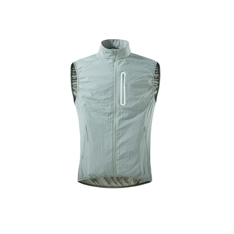 Outdoor functional stand-up collar vest for men and women, quick-dry, thin ice silk, suitable for spring, summer, and autumn, for cycling, running, and fishing Outdoor functional stand-up collar vest for men and women, quick-dry, thin ice silk, suitable for spring, summer, and autumn, for cycling, running, and fishing