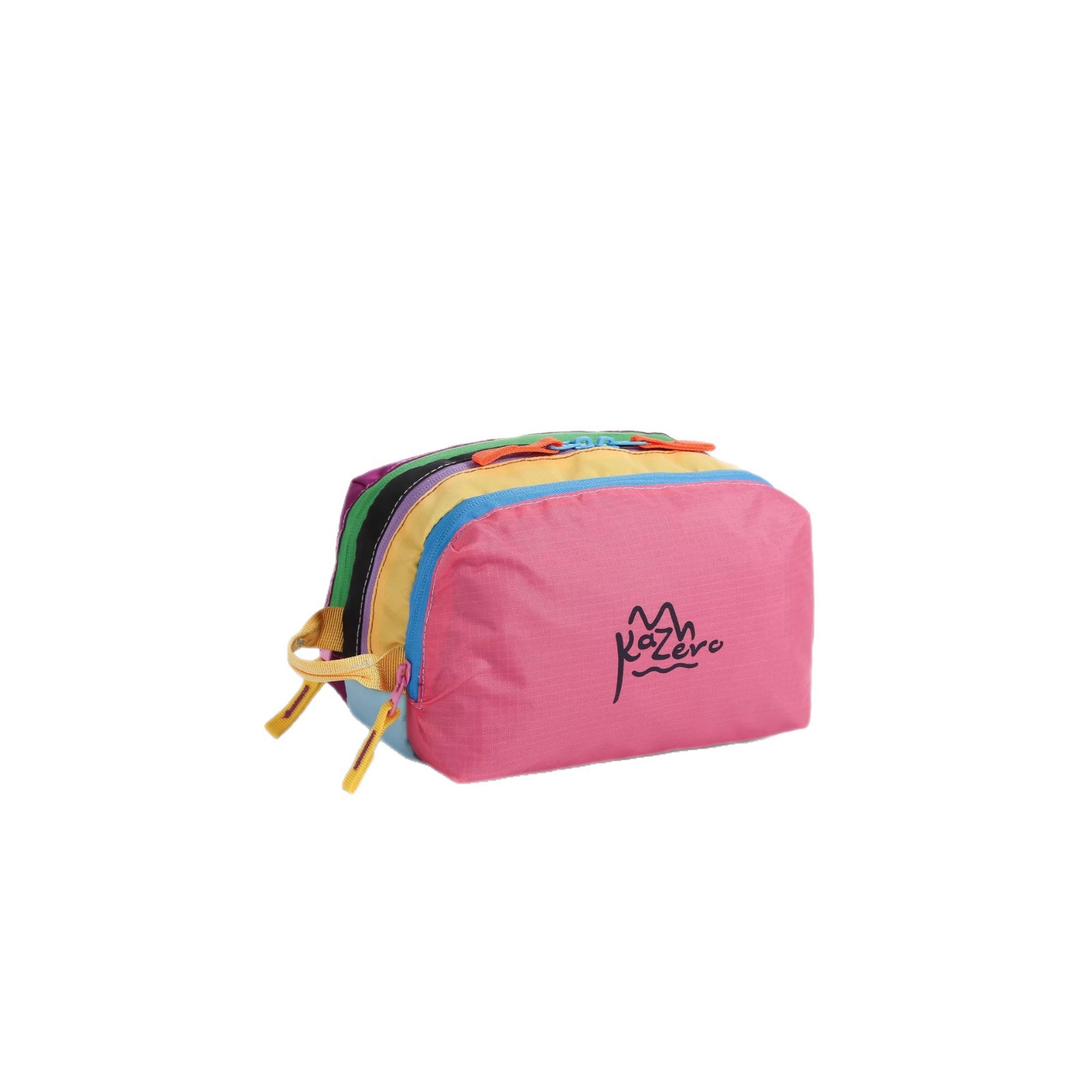 Bolsa de maquillaje de contraste de dopamina con tres capas de separación de nuevos productos portátiles para el cuidado de la piel y artículos de higiene para niños bolsa de cambio