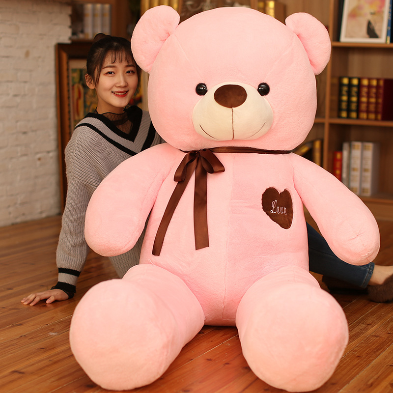 リボンテディベア人形ぬいぐるみハグベア人形枕布人形子供女の子クリエイティブギフト|undefined