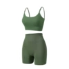 Military green suit