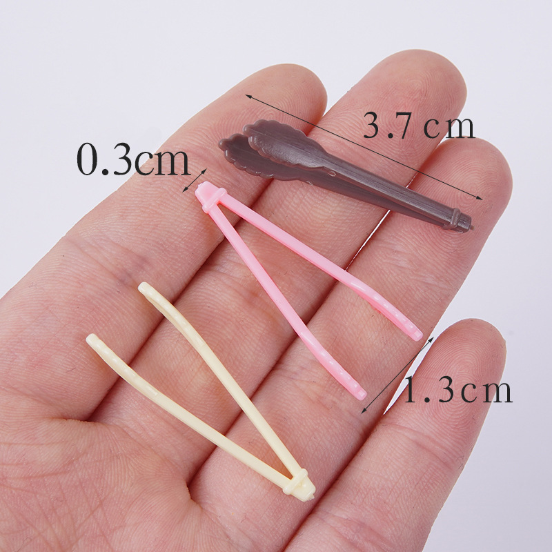 模擬ミニパンクリップモデル diy ドールハウスキッチンシーン小道具ミニチュア食品おもちゃ小さなピンセットおもちゃ|undefined