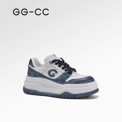 [Ju Jingyiと同じスタイル] GGCC Urban Agent 2025夏新作厚底スニーカー女性用ダメージ加工白靴