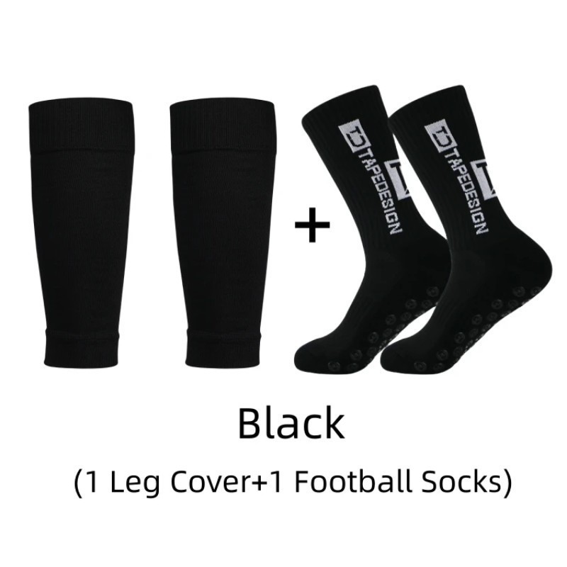 Conjunto de meias de futebol esportivas TC da TEMU, sucesso de vendas internacionais, com base em tecido de toalha reforçado, tecnologia anti-odor e antiderrapante