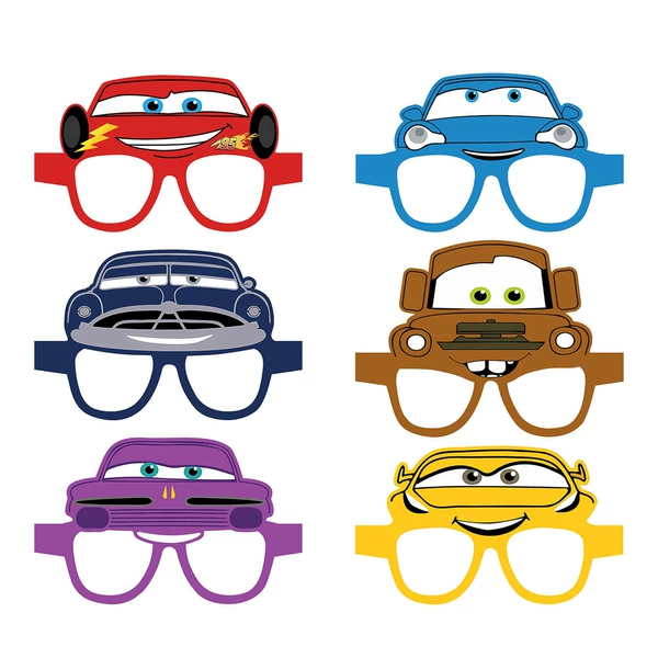 Glasses 6PCS-McQueen Motors