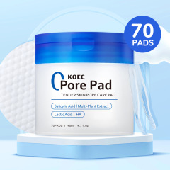 KOECサリチル酸クリーンコットンシート毛穴クリーニング角質除去クレンジングパッドクロスボーダー卸売Zero Pore Pad