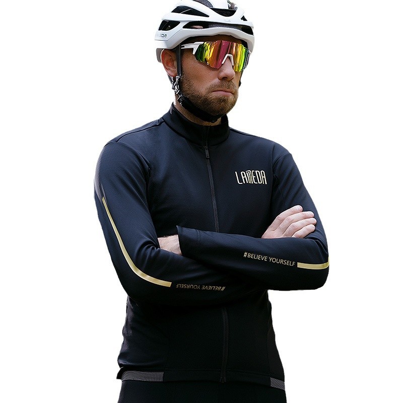 Winter Velvet Long-Sleeve Mountain Bike Jersey 5