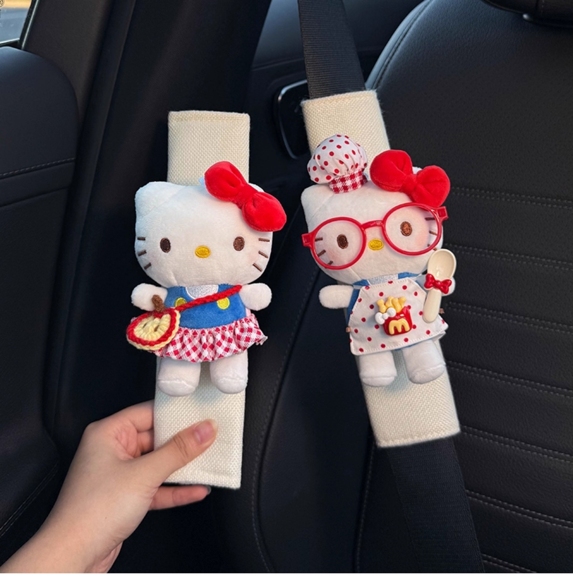 2026 New Model Car Seatbelt Shoulder Pads, Car Interior Seatbelt Decoration, Anti-Wear Clothing, Couple Set, Goddess Style