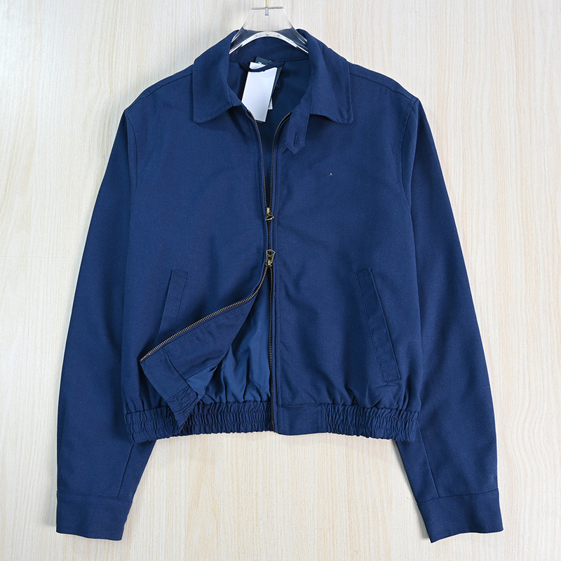 Siqi Women's Clothing 257/28 American Single Commuting Style Linen Exquisite Color Embroidery Lapel Casual Jacket