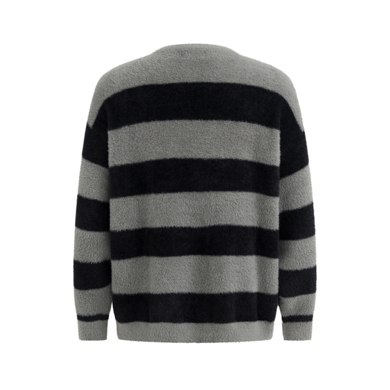 Vêtements pour hommes Mode Jeunesse Mode Pull col rond imprimé couleur assortie Marque de mode pour hommes et femmes Mode de rue Style décontracté paresseux_voghion.com