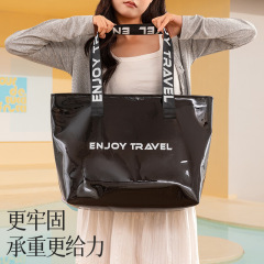 TPU 防水ショルダーバッグ旅行ショルダー水泳バッグ大容量肥厚トイレタリー収納袋スポーツポータブルフィットネスバッグ