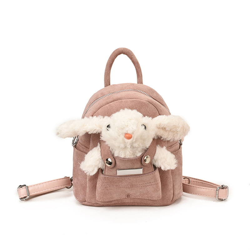 Caricatura encantadora mochila de peluche conejo viaje ligero mochila para niños y niñas nueva mochila para niños de comercio exterior