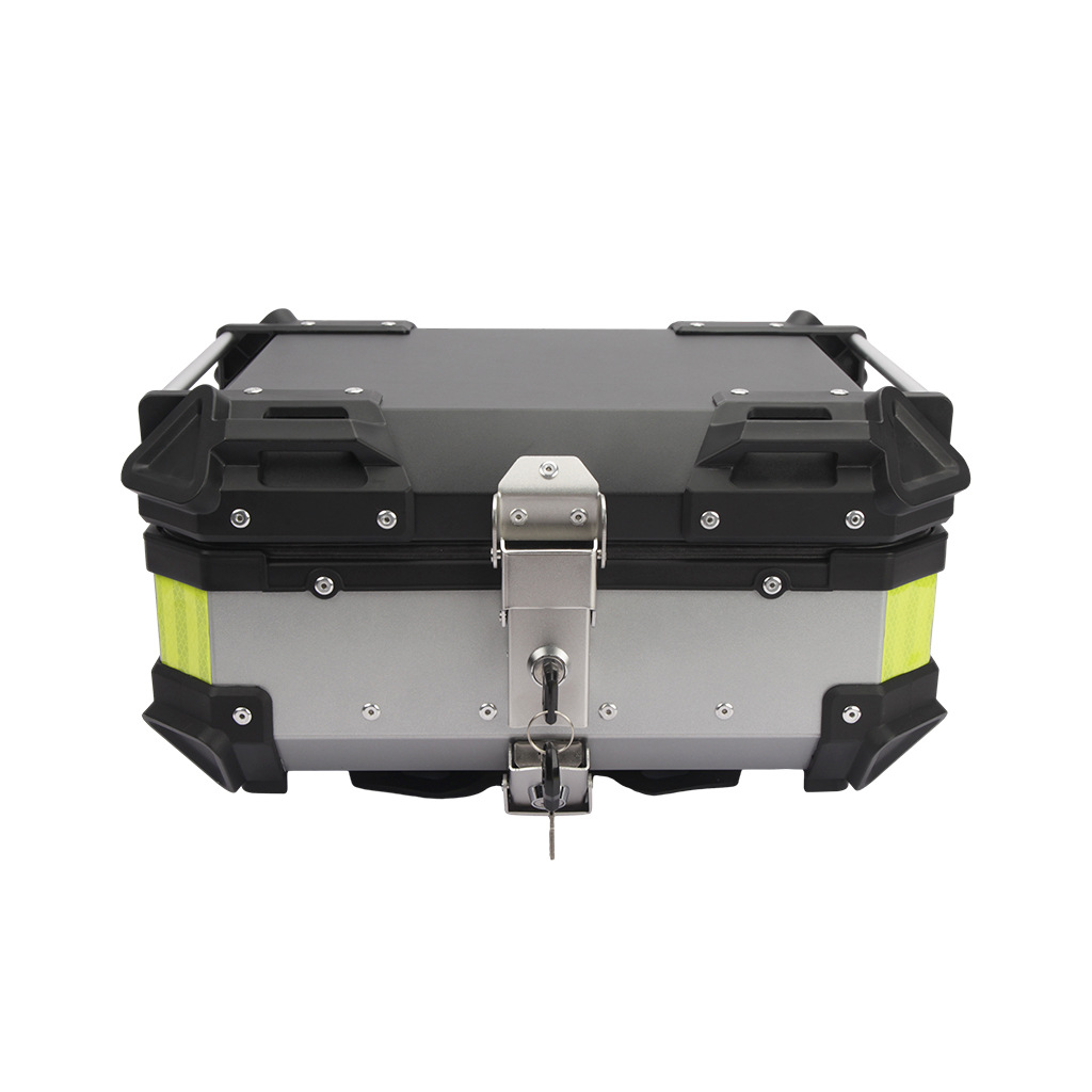 Electric Motorcycle Aluminum Alloy Rear Trunk 25L Capacity Neutral Waterproof Quick Release Electric Scooter Tail Box